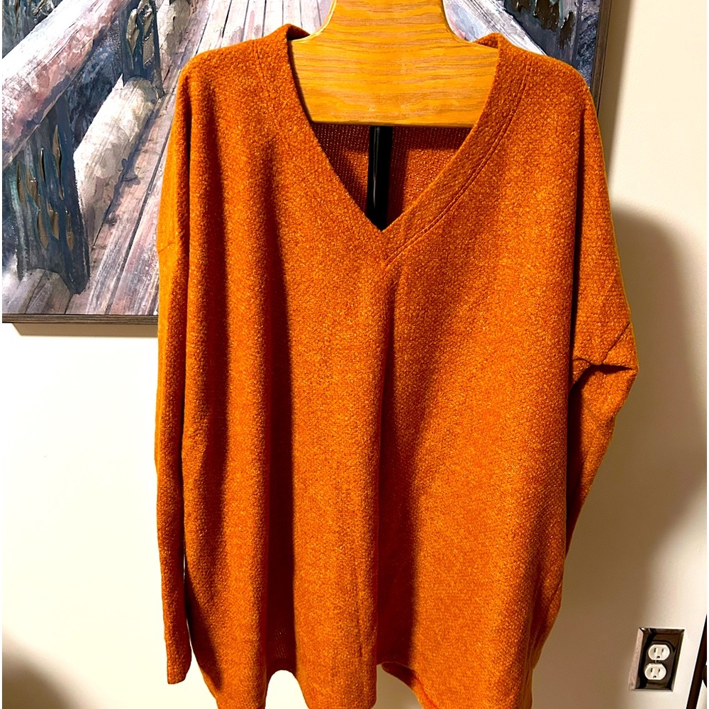 Cherish orange sweater Large